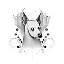 xoloitzcuintle tattoo design idea