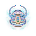 Snake gemini tattoo design idea