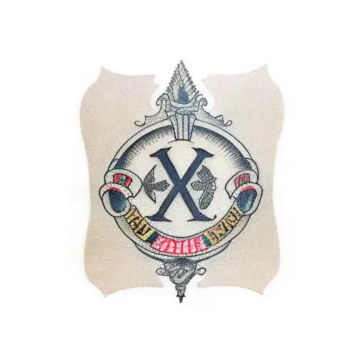 Roman numerals on leg  tattoo design idea