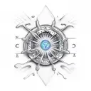 LSD molecule tattoo design idea