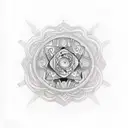 LSD molecule tattoo design idea