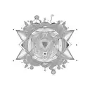 LSD molecule tattoo design idea