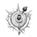 thistle tattoo design idea