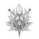 thistle tattoo design idea