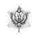 thistle tattoo design idea