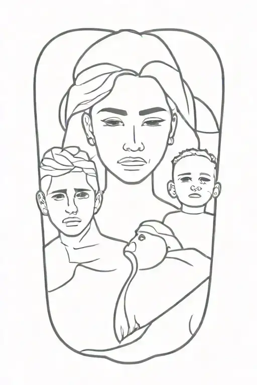 freedom kurdish family boy woman man tattoo design idea