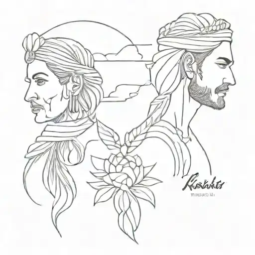 Kurdish culture desıng tattoo design idea