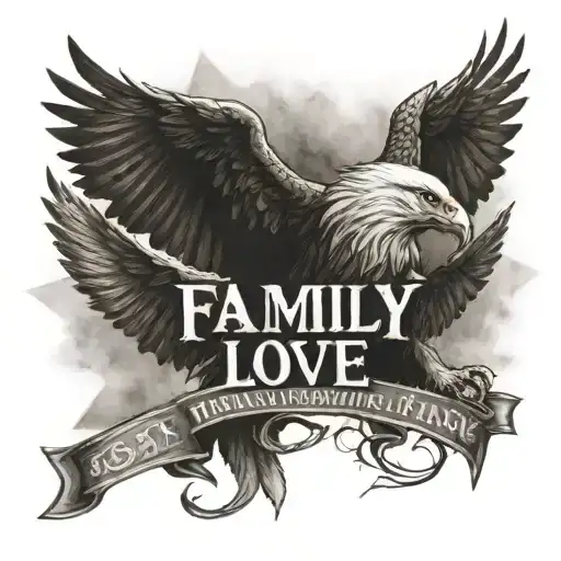 family love freedom sign victory faith tattoo design idea