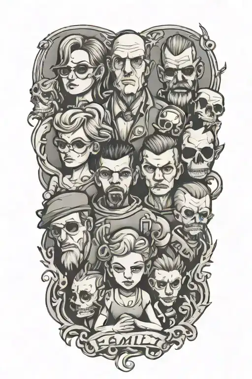 Family tattoo design idea