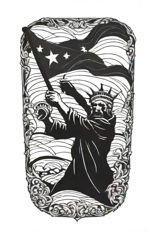 freedom tattoo design idea