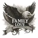 family love freedom sign victory faith tattoo design idea