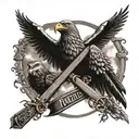 family love freedom sign victory faith tattoo design idea