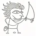 Alevi Greek God tattoo design idea