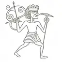 Alevi Greek God tattoo design idea
