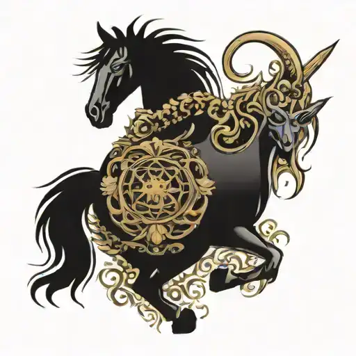 2002 ford mustang tattoo design idea