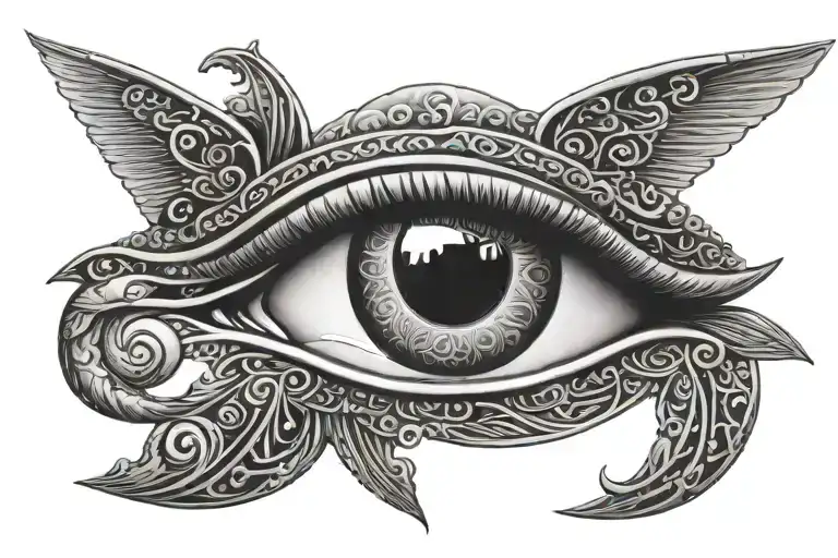 eye of horus tattoo design idea