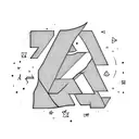 only the letter Z,  tattoo design idea