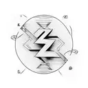 only the letter Z,  tattoo design idea