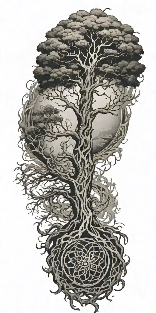 yggdrasil tattoo design idea