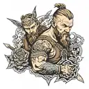 ragnar lothbrok tattoo tattoo design idea