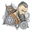 ragnar lothbrok tattoo tattoo design idea