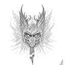 rise from the ashes beautiful strong tattoo design idea
