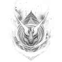 rise from the ashes beautiful strong tattoo design idea