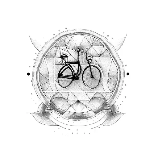 bicycle tattoo design idea