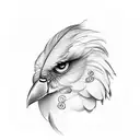 Feather with infinity symbol tattoo design idea