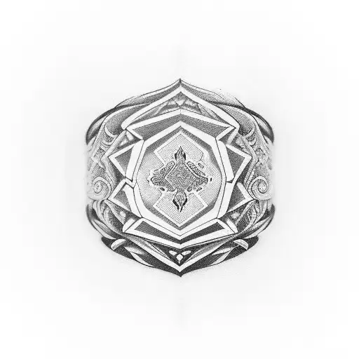 Finger ring tattoo design idea