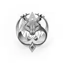 Finger ring tattoo design idea