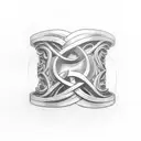 Finger ring tattoo design idea