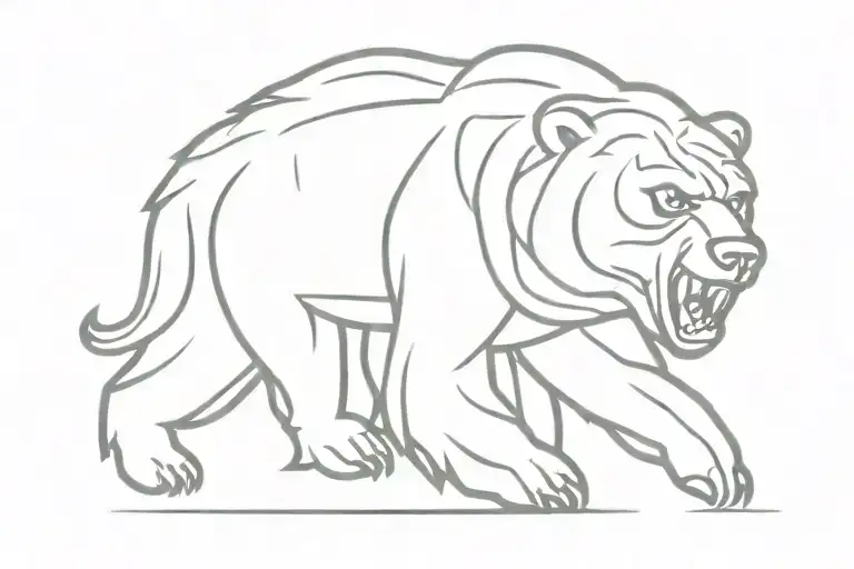 chicago bears tattoo design idea