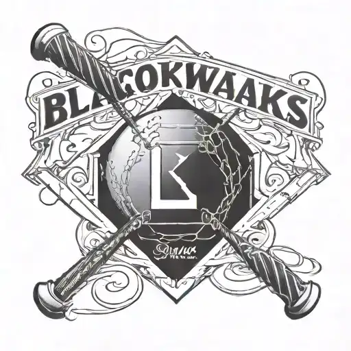 A baseball diamond with each base representing a different aspect of the name Goode tattoo design idea