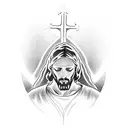 Jesus empty tomb tattoo design idea