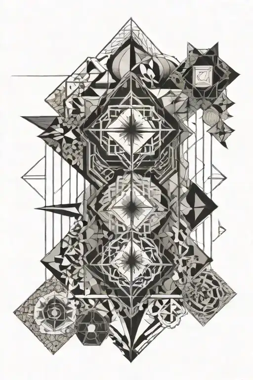 Biblical elements and objects tattoo design idea