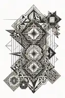 Biblical elements and objects tattoo design idea