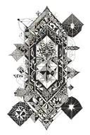 Biblical elements and objects tattoo design idea