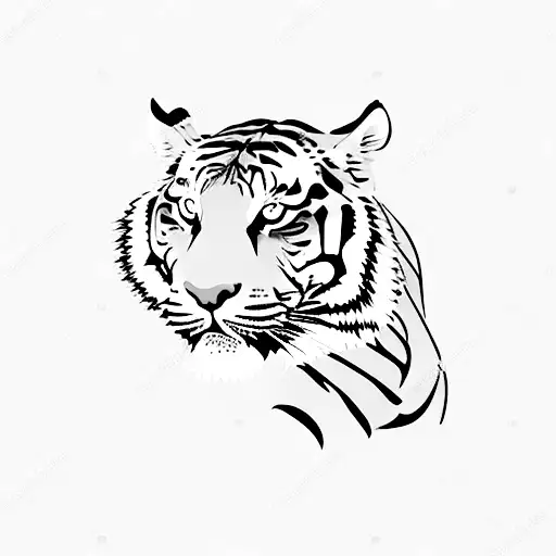 Tiger tattoo design idea
