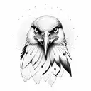 syrian eagle  tattoo design idea