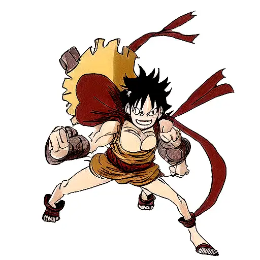 luffy gear 5 tattoo design idea