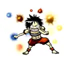 luffy gear 5 tattoo design idea