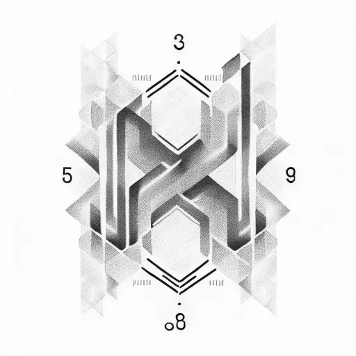 tattoo design featuring the numbers '0, 17, 20' in binary code, representing significant moments in the client's life tattoo design idea
