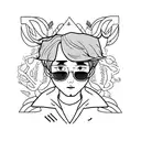 BTS Suga low key  tattoo design idea