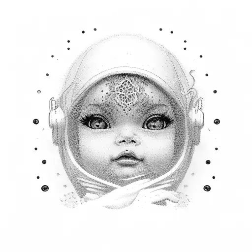 include the words LaLaS Baby tattoo design idea