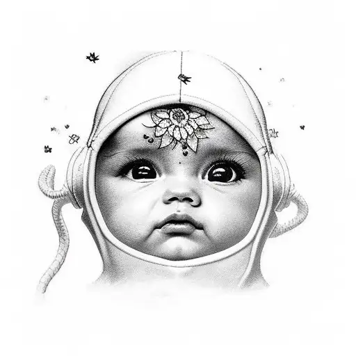 include the words LaLaS Baby tattoo design idea