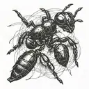 prodigy ant tattoo design idea
