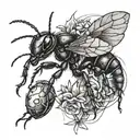 prodigy ant tattoo design idea