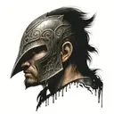 warrior blood  tattoo design idea
