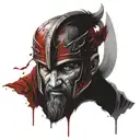 warrior blood  tattoo design idea